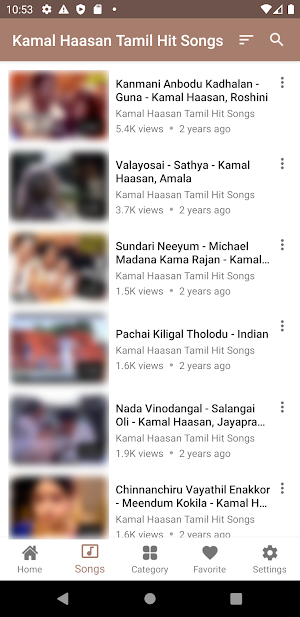 Kamal Haasan Tamil Hit Songs Screenshot 2