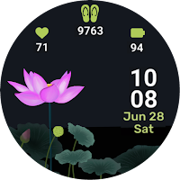 Lotus watch face animated