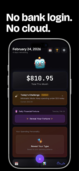 SpendBot - Expense Tracker Screenshot 1