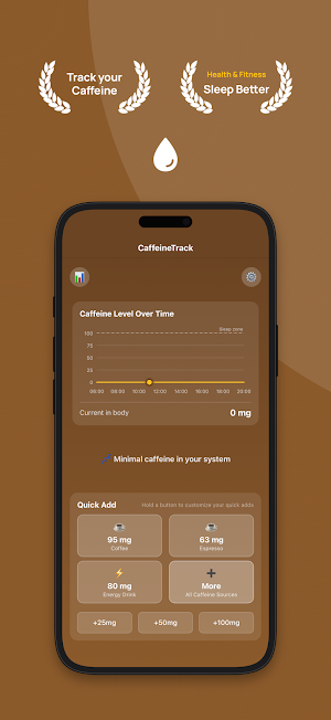 CaffeineTrack – Sleep Better Screenshot 0