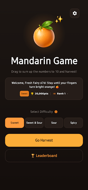 Mandarin Game: Sum 10 Puzzle Screenshot 0