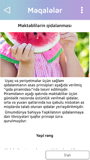 Sağlam qida Screenshot 2