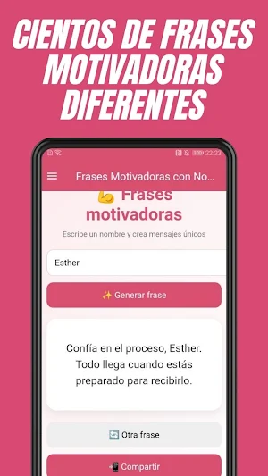 Frases Motivadoras con Nombre Screenshot 3