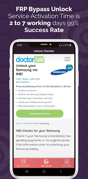 IMEI Unlock : Phone Unlock Screenshot 0