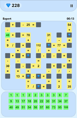 Math Crossword Puzzles Screenshot 1