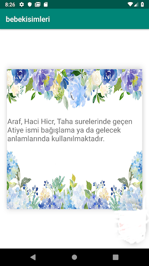 Bebek isimleri Screenshot 1