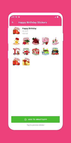 Happy Birthday Stickers Screenshot 2