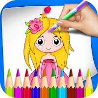 Princess Coloring Book & Drawing Book For Kids