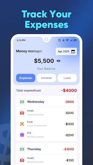 Money & Expense Manager Screenshot 0