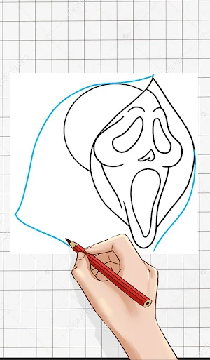 How To Draw Scary Ghostface Screenshot 3