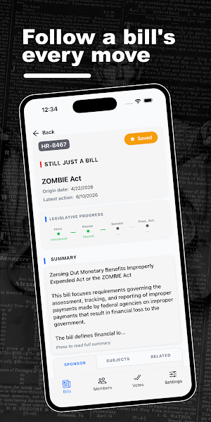 My Congress: Bill & Vote News Screenshot 0