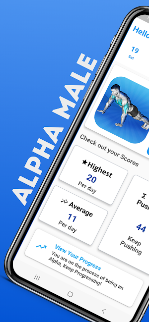 AlphaMale | Push Up Trainer Screenshot 0