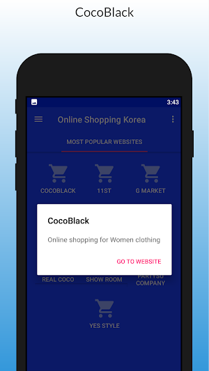 Online Shopping Korea Screenshot 1