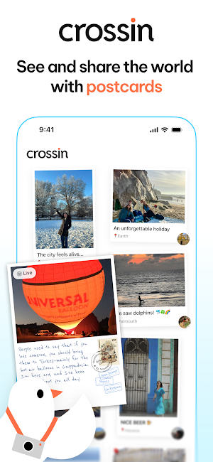 crossin: digital postcards Screenshot 0