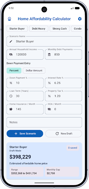 Home Affordability Calculator Screenshot 0