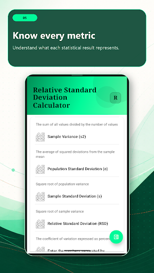 Relative Standard Deviation Screenshot 0