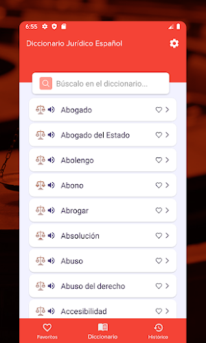 Diccionario Jurídico Español Screenshot 1