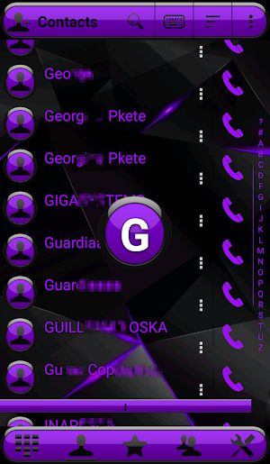 Theme Futura Purple Rocketdial Screenshot 2