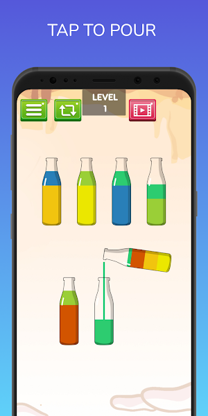 Water Sort Color Bottle Puzzle Screenshot 1