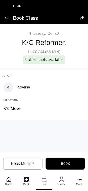 Kineticode Pilates Screenshot 2