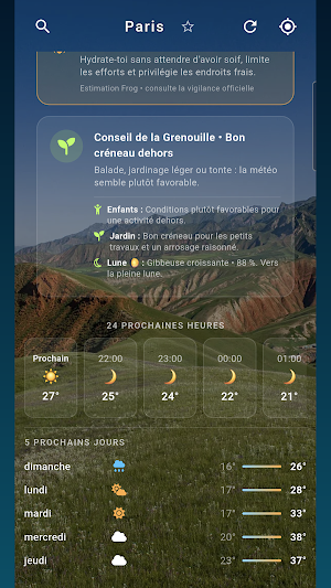 Frog's Weather Screenshot 2