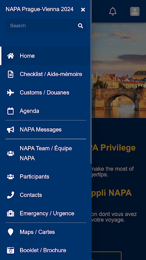 NAPA Prague-Vienna 2024 Screenshot 1