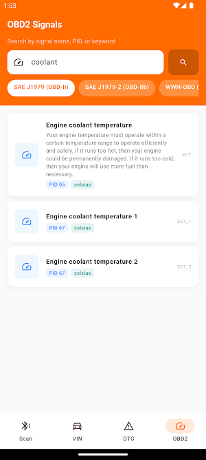 Hazard: VIN & OBD2 Scanner Screenshot 3