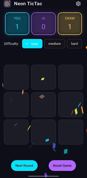 Neon TicTac Screenshot 2