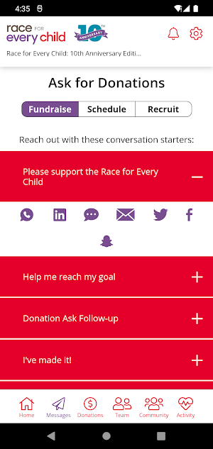 Race for Every Child Screenshot 2