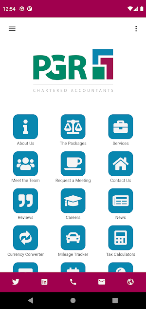 PGR Chartered Accountants Screenshot 0