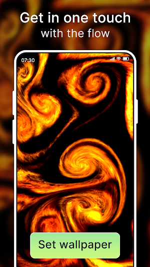 Fluid Live Wallpaper- 4K Magic Screenshot 1