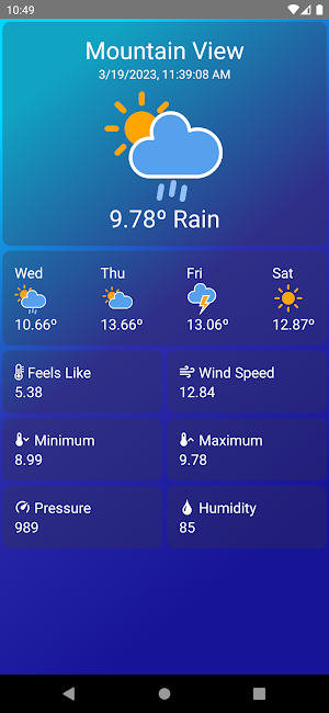 Simple Weather Screenshot 0