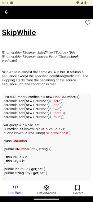 LINQ Reference Pro Screenshot 2