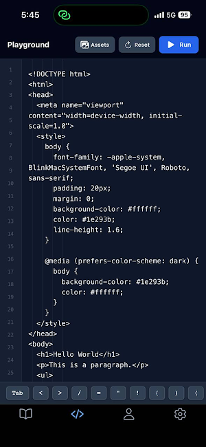Learn HTML offline Screenshot 2