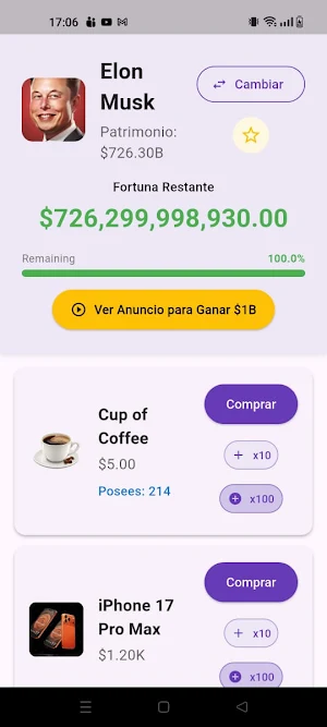 Gasta como millonario Screenshot 0