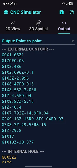 CNC G-Code Turning Simulator Screenshot 0