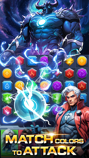 Superhero&Puzzles: Match3 RPG Screenshot 0