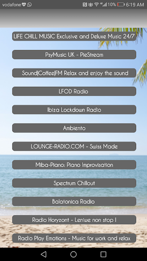 Chillout Lounge Music Radio Screenshot 1
