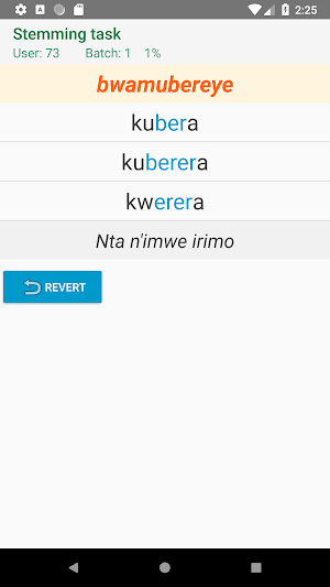 Kinyarwanda Stemmer Screenshot 1