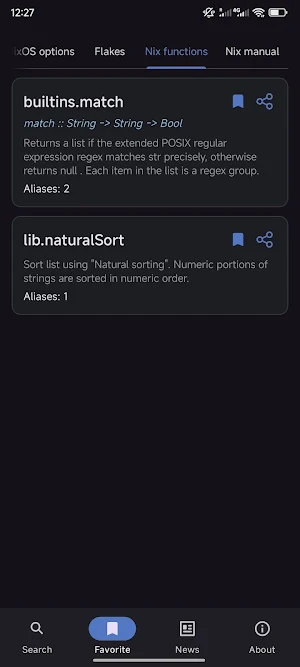 NixOS Search Screenshot 1