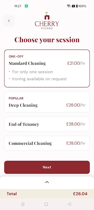 Cherry Picked Services Screenshot 1
