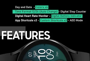 Dream 53 - Modern Watch Face Screenshot 1
