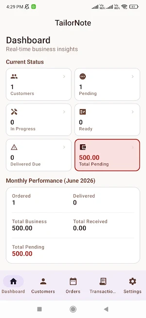 TailorNote: Tailor Book & CRM Screenshot 0