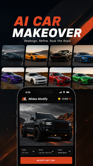 Midas: AI Car Modification Screenshot 1