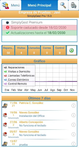 SimplyGest SAT Móvil Screenshot 0