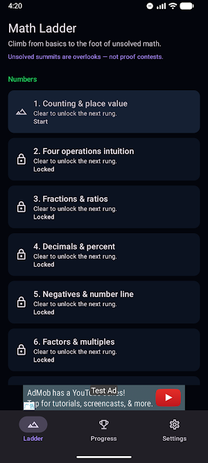Math Ladder: Climb to Unsolved Screenshot 3