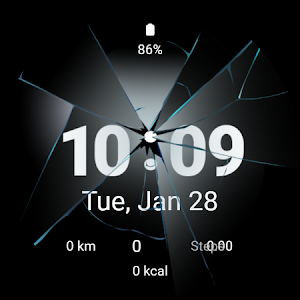 Broken Screen Watch Face Screenshot 2