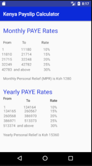 Kenya Payslip Calculator Screenshot 3