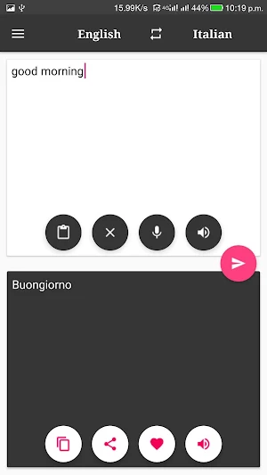 Italian-English Translator Screenshot 2