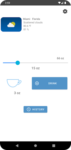 Water Requirement Screenshot 1